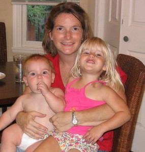 Katie and Girls in Kitchen cropped