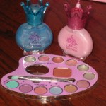 Nail polishes and a make up set for each girl