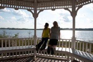 Girls at Gazebo