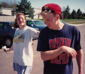 Cute W and Katie, spring 1991