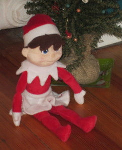 A lazy, lazy elf.