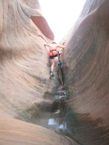 Canyoneering J going up